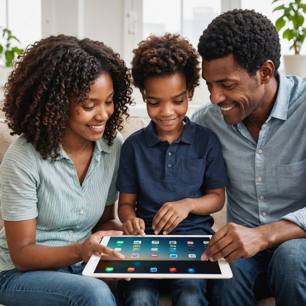 Comment configurer la fonctionnalité de partage familial sur un iPad Air?